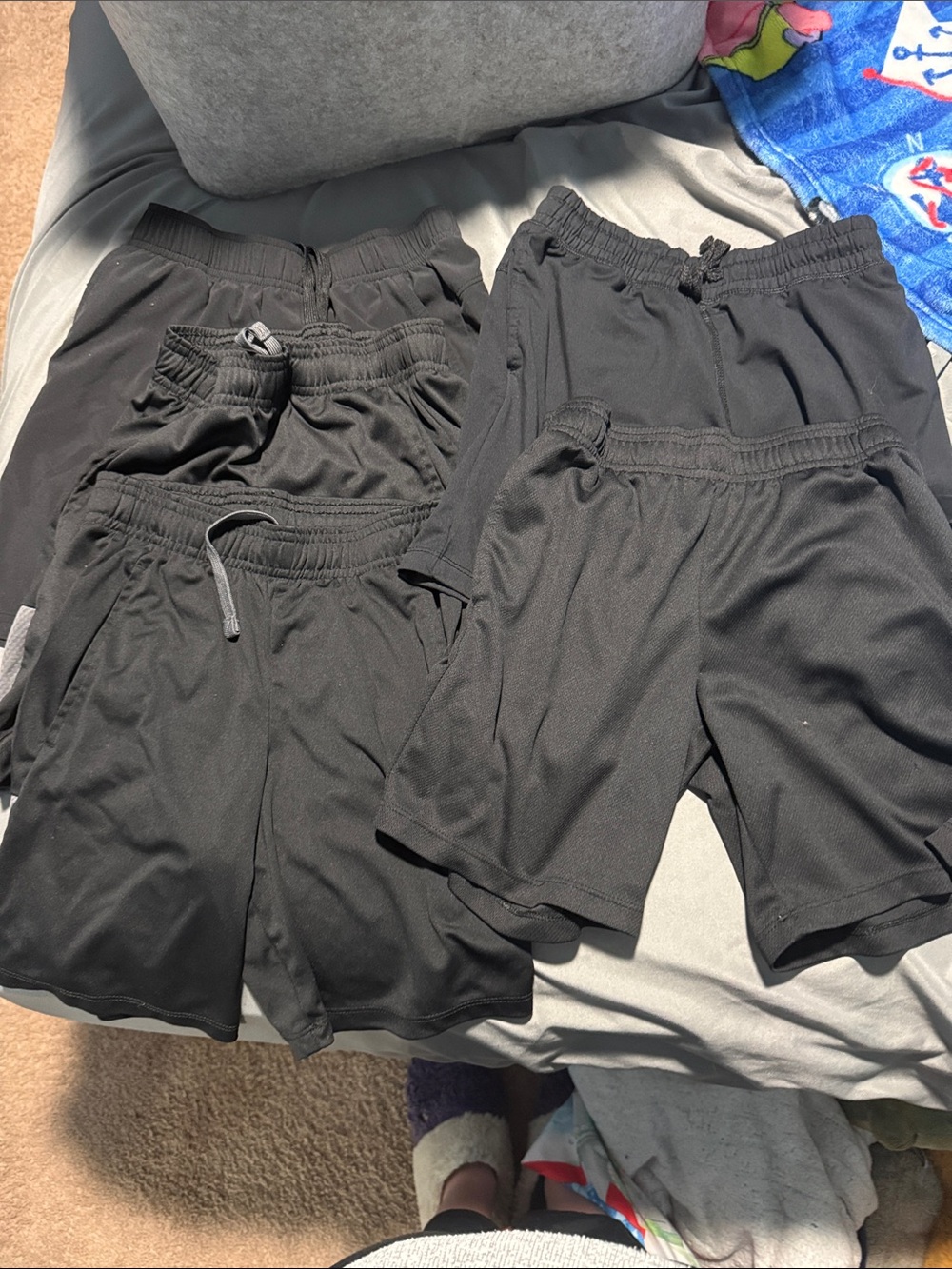 Black Athletic Shorts Pack